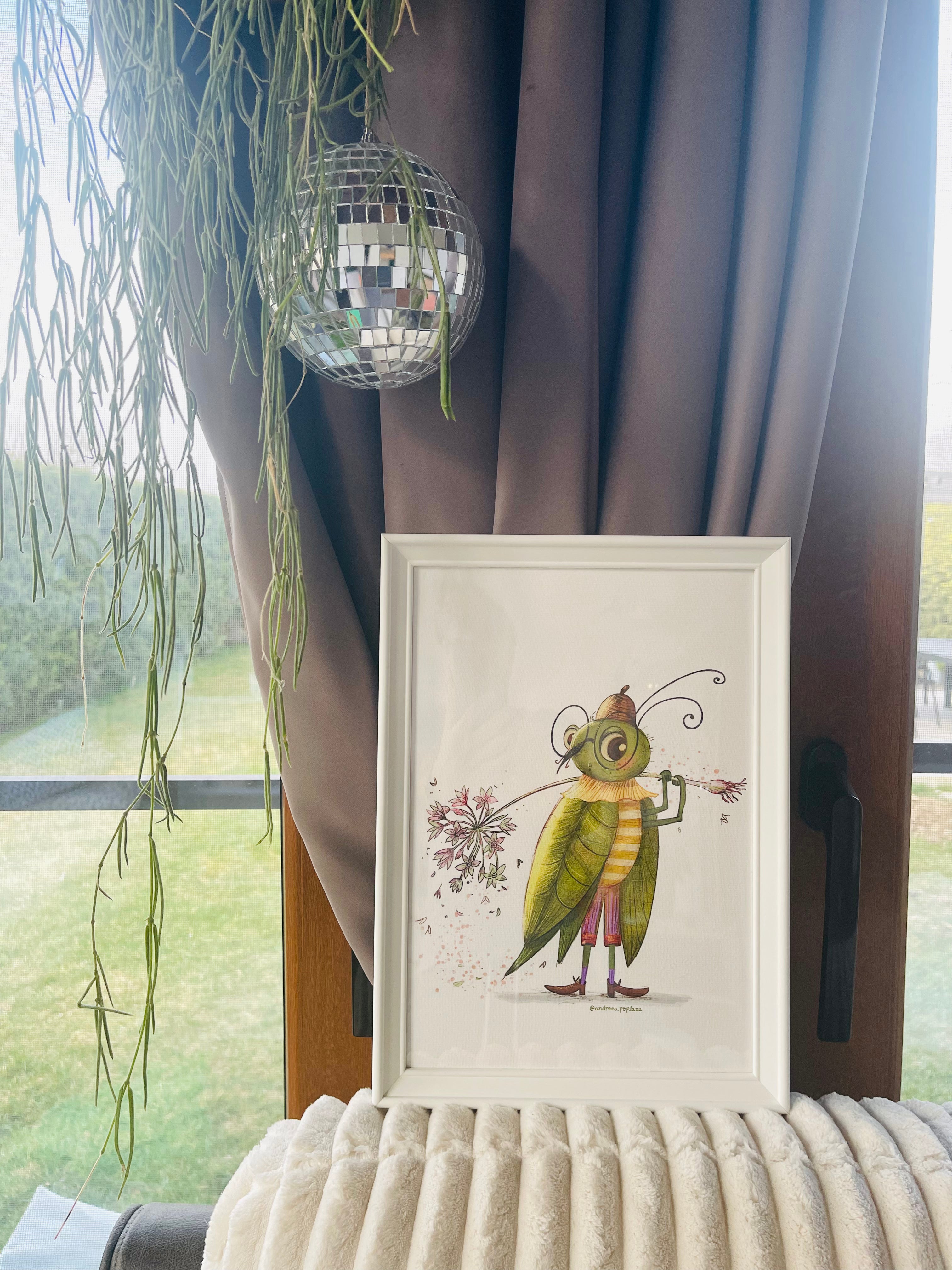 The Little Botanist — Fine Art Print (Framed)