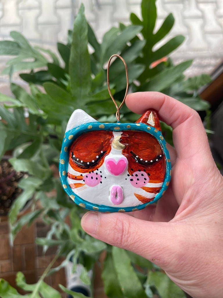 The Dreaming Cat (Turquoise)