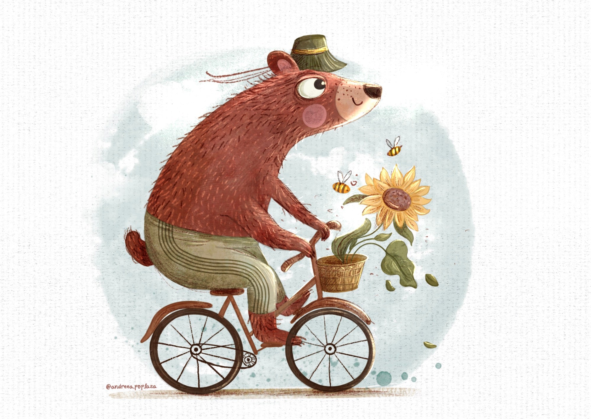 A Sunny Ride — Fine Art Print (Framed)