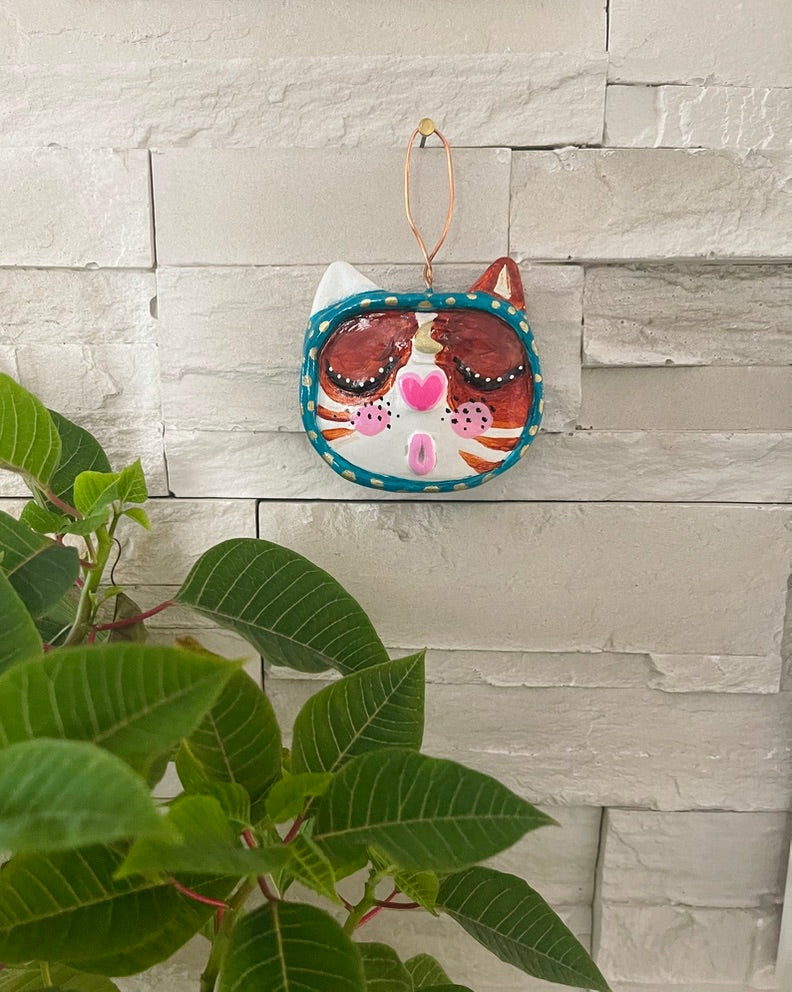 The Dreaming Cat (Turquoise)
