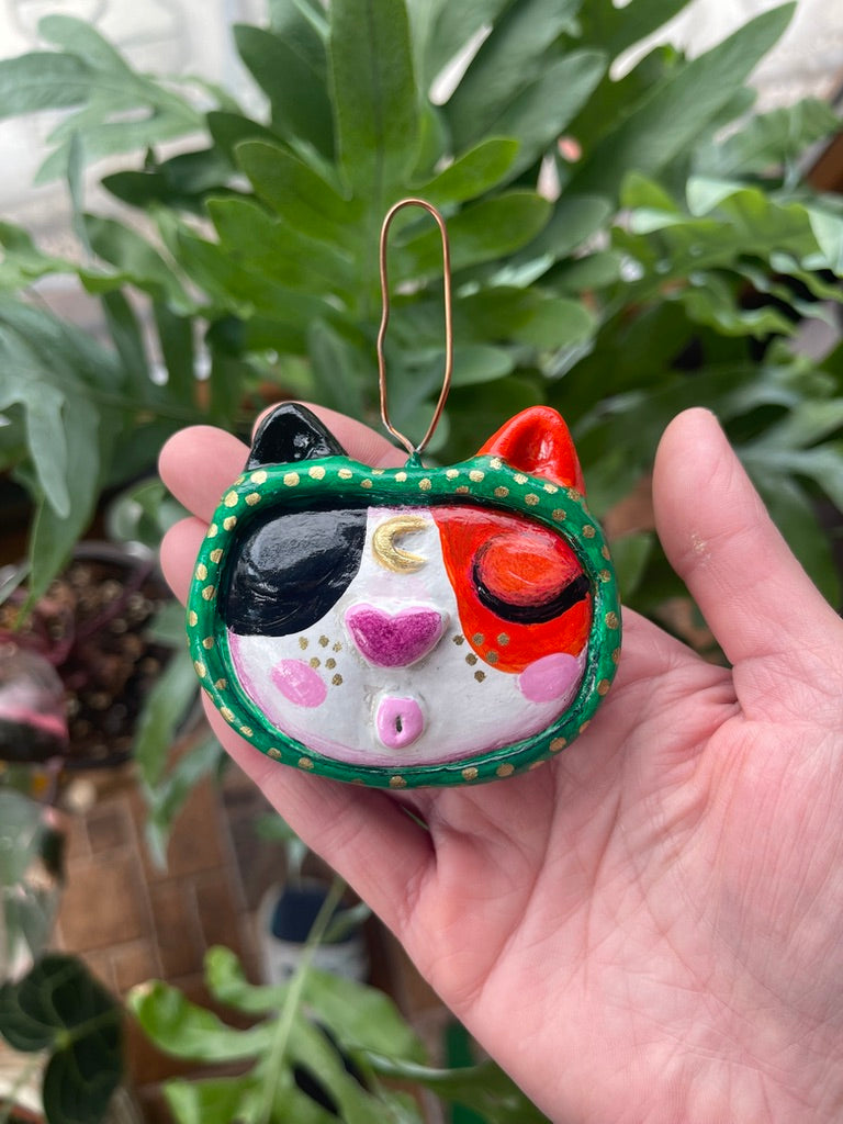 The Dreaming Cat (Green)