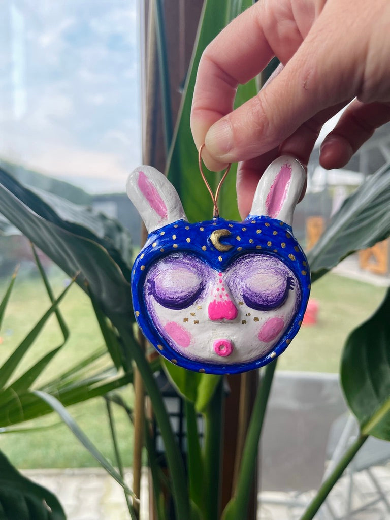 The Dreaming Rabbit (Blue Hood)
