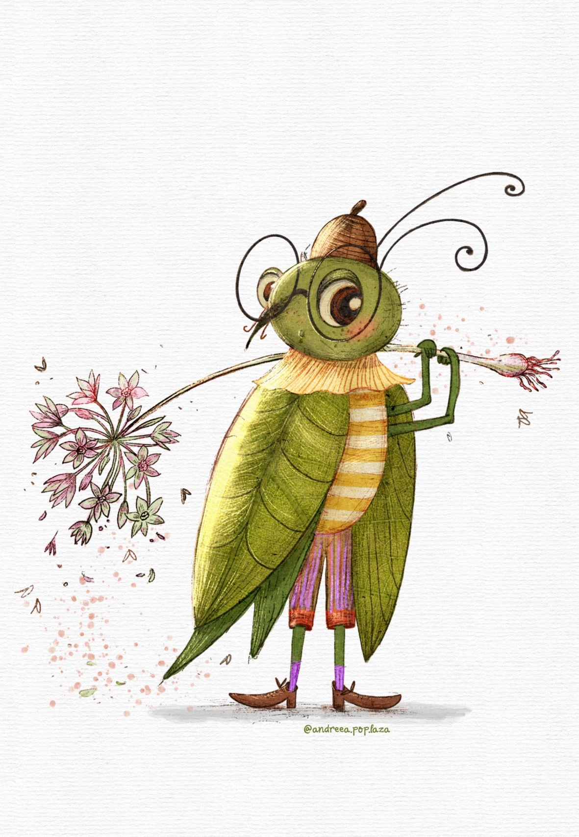 The Little Botanist — Fine Art Print (Framed)