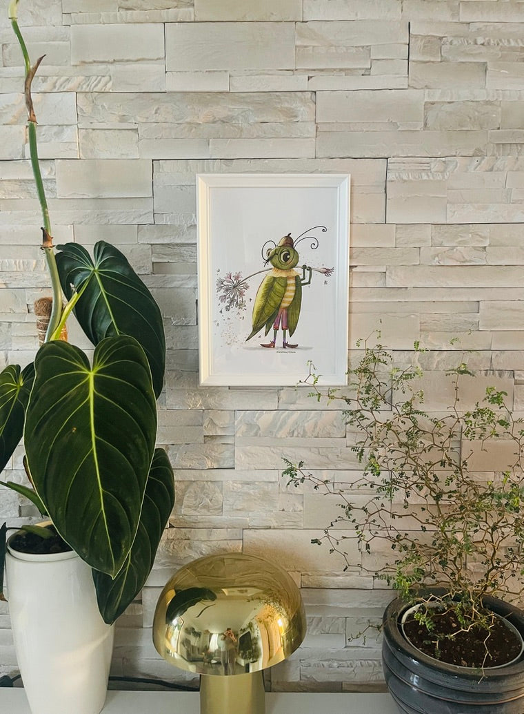 The Little Botanist — Fine Art Print (Framed)