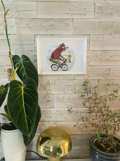 A Sunny Ride — Fine Art Print (Framed)