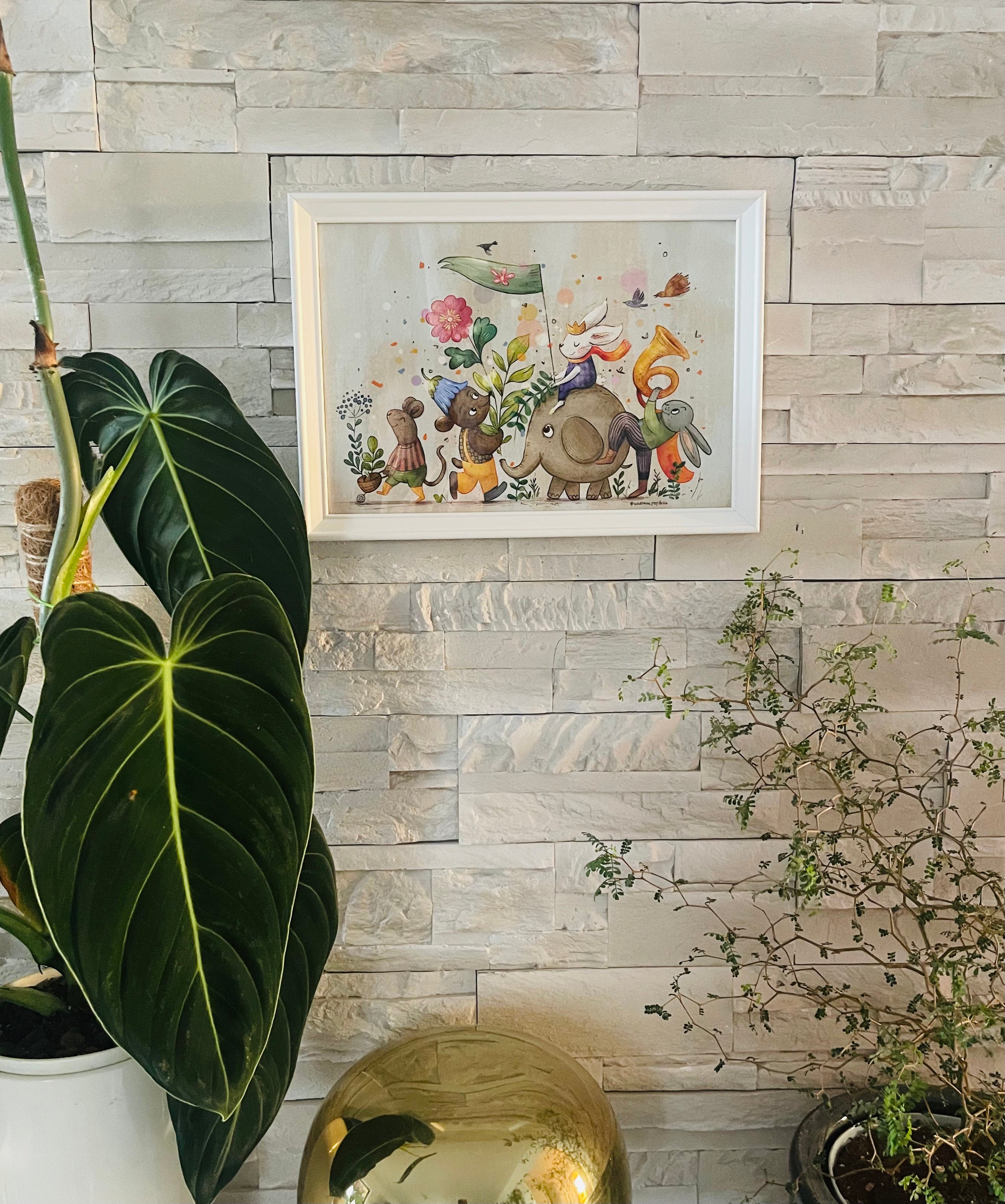 Spring Parade — Fine Art Print (Framed)